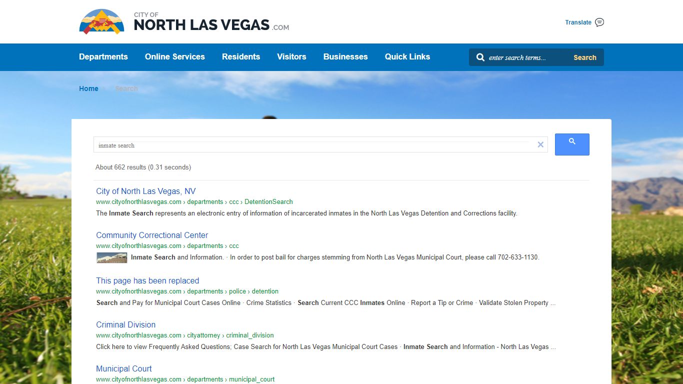 Welcome to City of North Las Vegas, NV